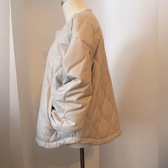 Zara Quilted Bomber Jacket L - Picture 4 of 5